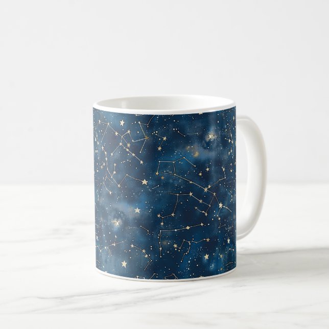 Taza De Café Constelación celeste - Noche estrellada (6) (Anverso derecho)