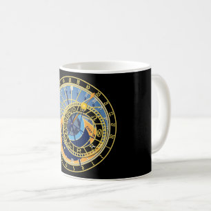 Taza De Café Constelación de estrellas de la astrología del rel