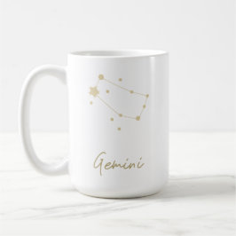 Taza De Café Constelación de Gemini Zodiac