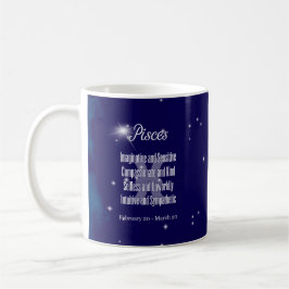 Taza De Café Constelación de horóscopo de Rótulo Zodiaco Pisces