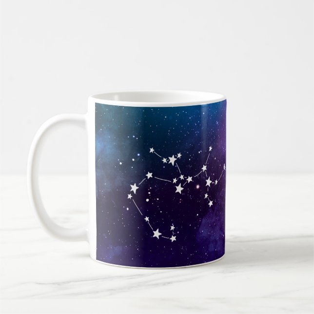 Taza De Café Constelación de Sagitario Zodiac Mug (Izquierda)