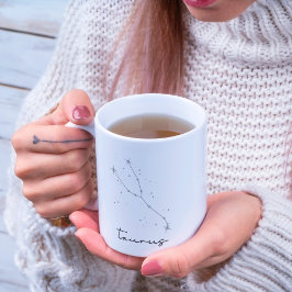 Taza De Café Constelación de Taurus Zodiac
