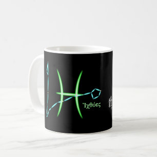Taza De Café Constelación de Zodiac Pisces Café Mug