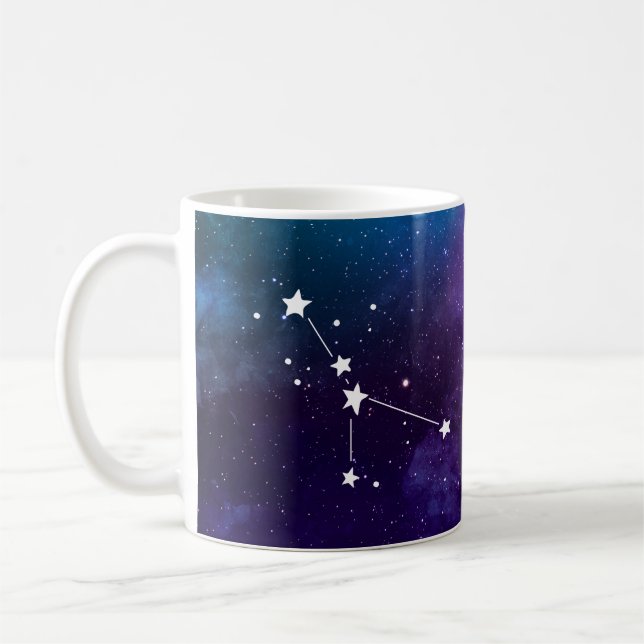 Taza De Café Constelación del cáncer Zodiac Mug (Izquierda)