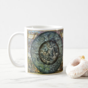 Taza De Café Constelación del Norte Vintage Astronomía Celeste