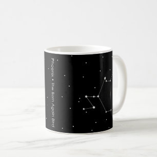 Taza De Café Constelación Fénix, "El pájaro nacido de nuevo"