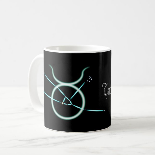 Taza De Café Constelación zodiaca Taurus Coffee Mug (Anverso izquierdo)