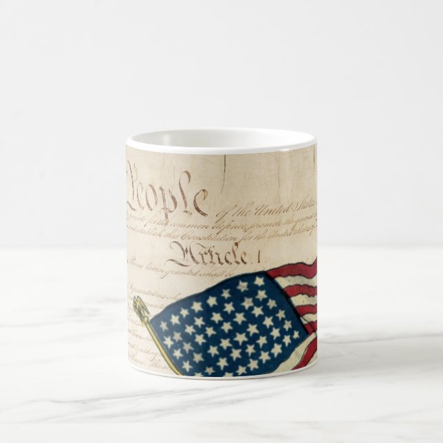 Taza De Café Constitución de los Estados Unidos, bandera estado (Centro)