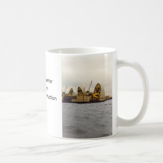 Taza De Café Construcción de Londres de la barrera del río (Derecha)