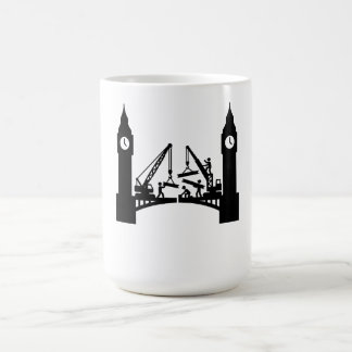 Taza De Café Construcción del puente de la torre del reloj épic
