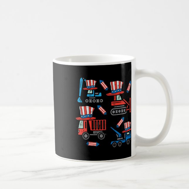 Taza De Café Construcción Estadounidense 4 De Julio Del Cuarto  (Derecha)