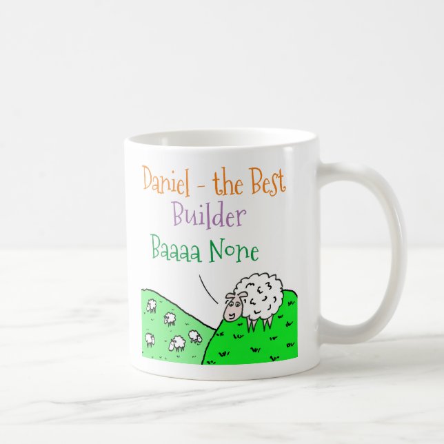 Taza De Café Constructor de diseño de ovejas (Derecha)