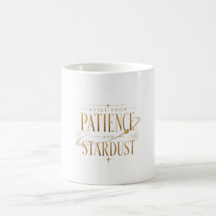 Taza De Café Construido Desde la Paciencia y Tipografía Celesti