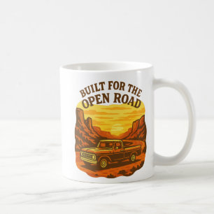 Taza De Café Construido para el Arte de Camiones Retro de Carre