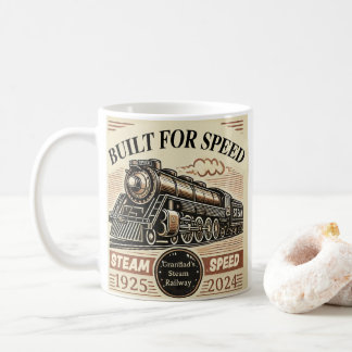Taza De Café Construido para la velocidad - Tren de vapor perso