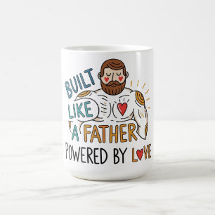 Taza De Café Construir como un padre, impulsado por el Día del