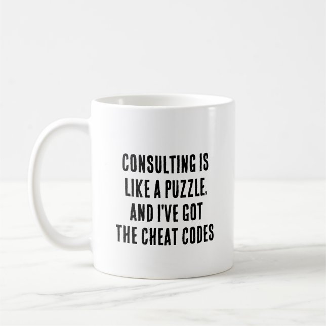 Taza De Café Consultar es como un rompecabezas, y tengo el (Izquierda)