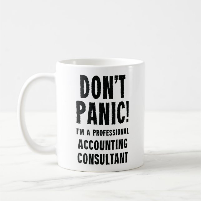 Taza De Café Consultor de contabilidad Diversión Café Mug Gift (Izquierda)