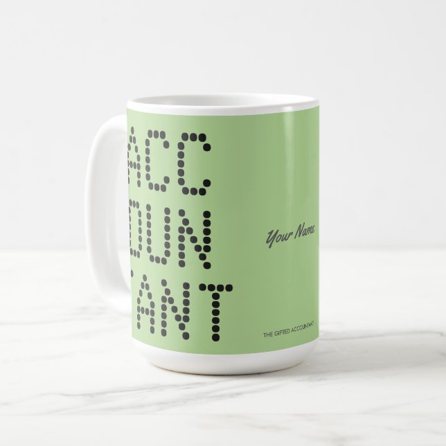 TAZA DE CAFÉ "CONTABLE" (Anverso izquierdo)