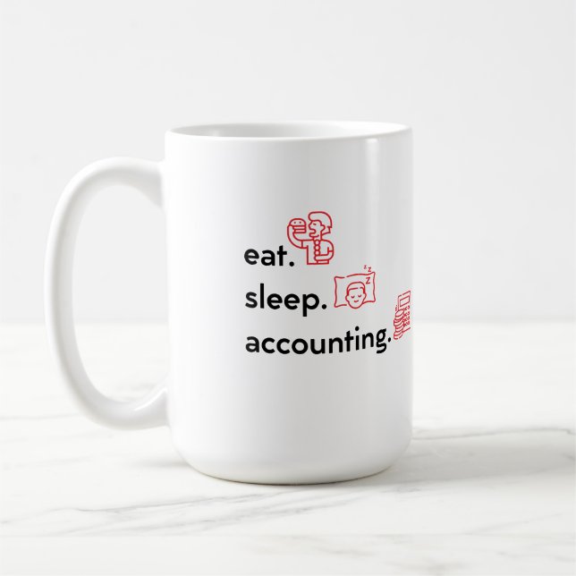 Taza De Café Contable, Contabilidad, Funny, Profesional  (Izquierda)