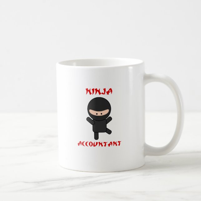 Taza De Café Contable de Ninja (Derecha)