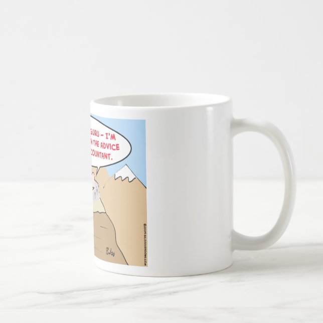 Taza De Café contable del impuesto del consejo del gurú (Derecha)