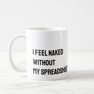 Taza De Café Contable Spreadsheet Funny Mug