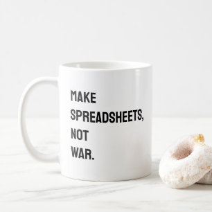 Taza De Café Contable Spreadsheet Funny Mug