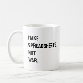 Taza De Café Contable Spreadsheet Funny Mug