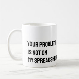 Taza De Café Contable Spreadsheet Funny Mug