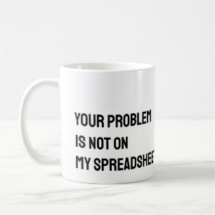 Taza De Café Contable Spreadsheet Funny Mug