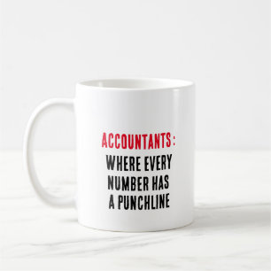 Taza De Café Contables: Donde cada número tiene una frase clave