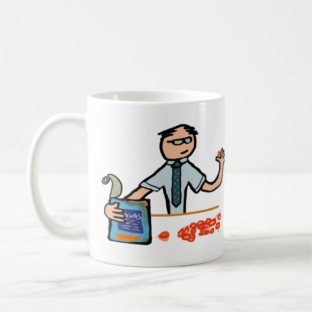 Taza De Café Contador Bean Counter (Izquierda)
