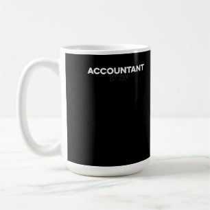 Taza De Café Contador EST 2024 Contables CPA contables