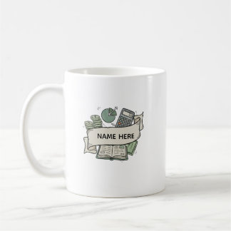 Taza De Café Contador Personalizado Profesional de Finanzas Cof