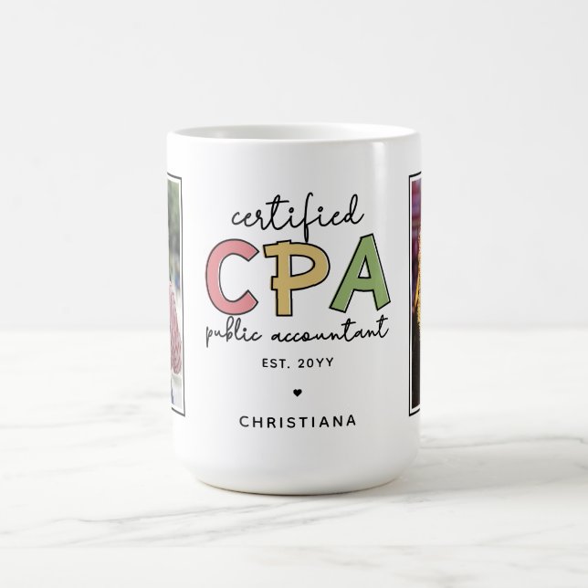 Taza De Café Contador público certificado por el personalizado  (Centro)