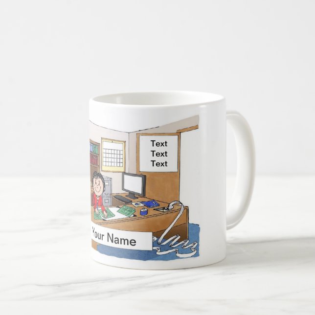 Taza De Café Contadora, mujer (Anverso derecho)