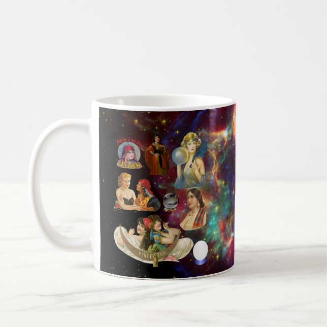 Taza De Café Contadores de fortuna Gitanos Psiquiátricos Arte v (Izquierda)