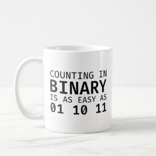 Taza De Café Contando en binario