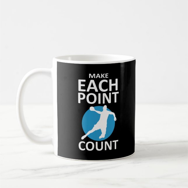 Taza De Café Contar cada punto - Balonmano (Izquierda)