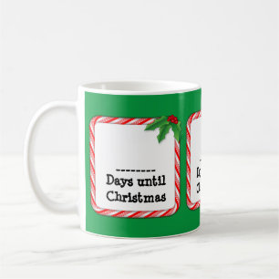 Taza De Café Contar los días hasta los Navidades