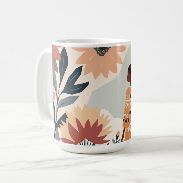 Taza De Café Contemplación de jardines (Anverso izquierdo)