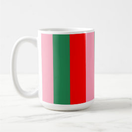 Taza De Café Contemporary Christmas Stripes 