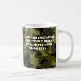 Taza De Café Contenedor de café de estilo militar de camuflaje