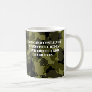 Taza De Café Contenedor de café de estilo militar de camuflaje