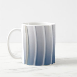 Taza De Café Contenedor de plástico azul y blanco