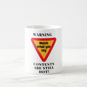 Taza De Café Contenido de advertencia caliente