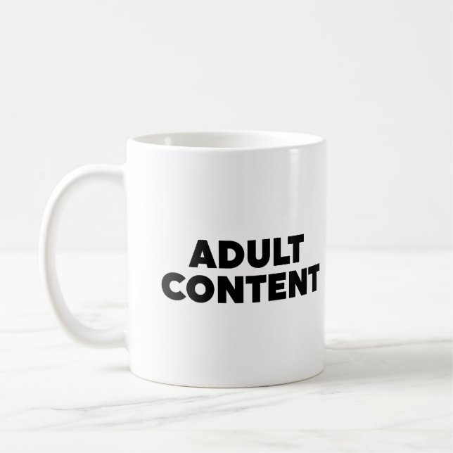 Taza De Café Contenido para adultos (Izquierda)