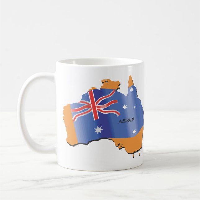 Taza De Café Continente de Australia (Izquierda)