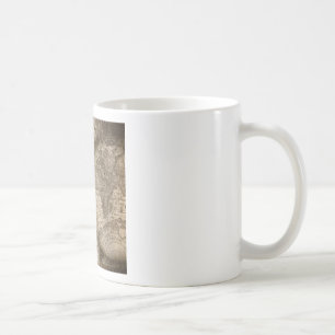 Taza De Café Continentes del mapa del viejo mundo histórico ant